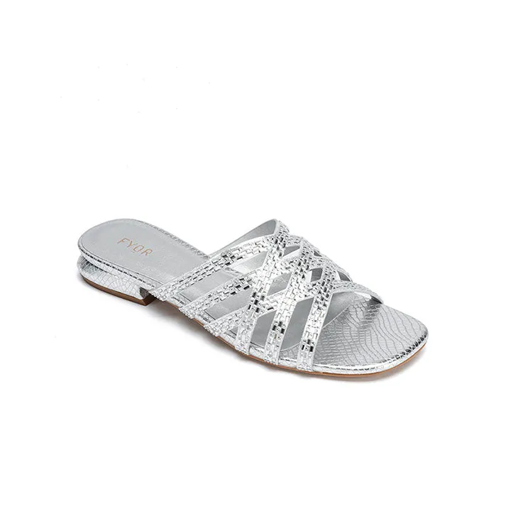 Textured Flat Sandal HL 183