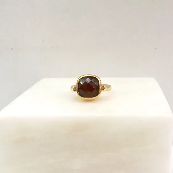 Tiger Eye and Carnelian Flip Ring