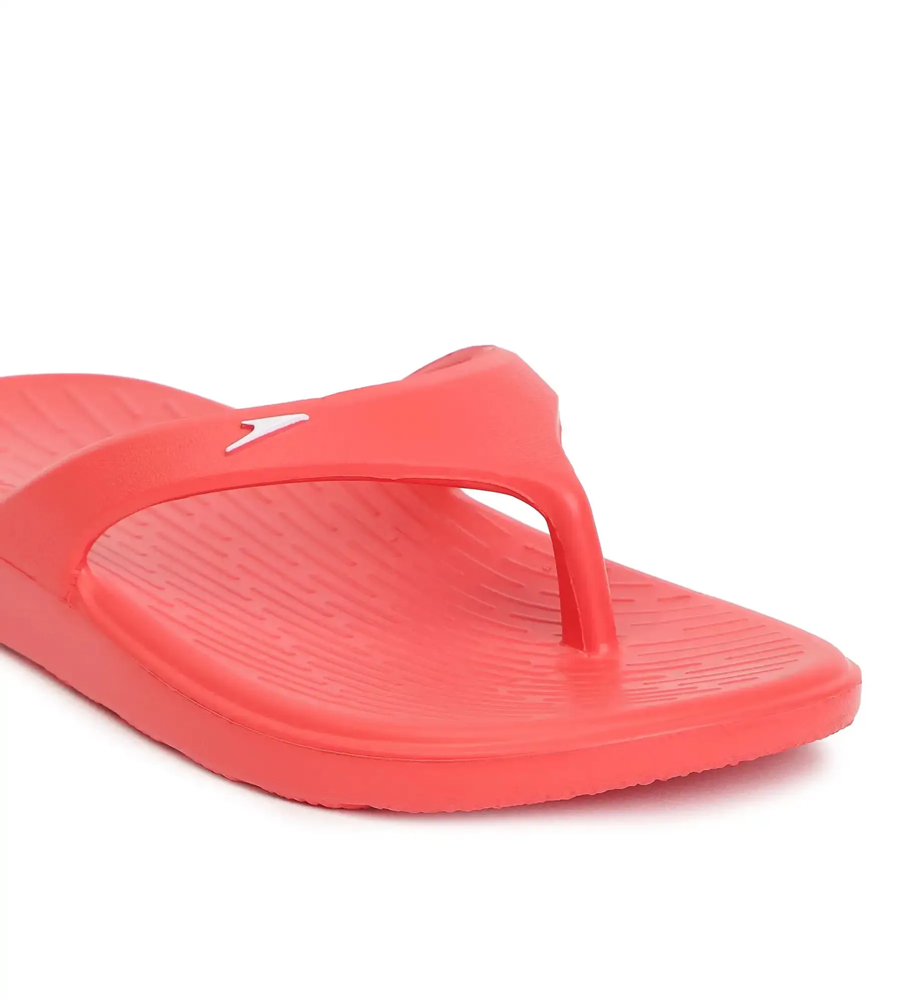 Unisex Junior's Single Colour Flip Flops - Fed Red & White