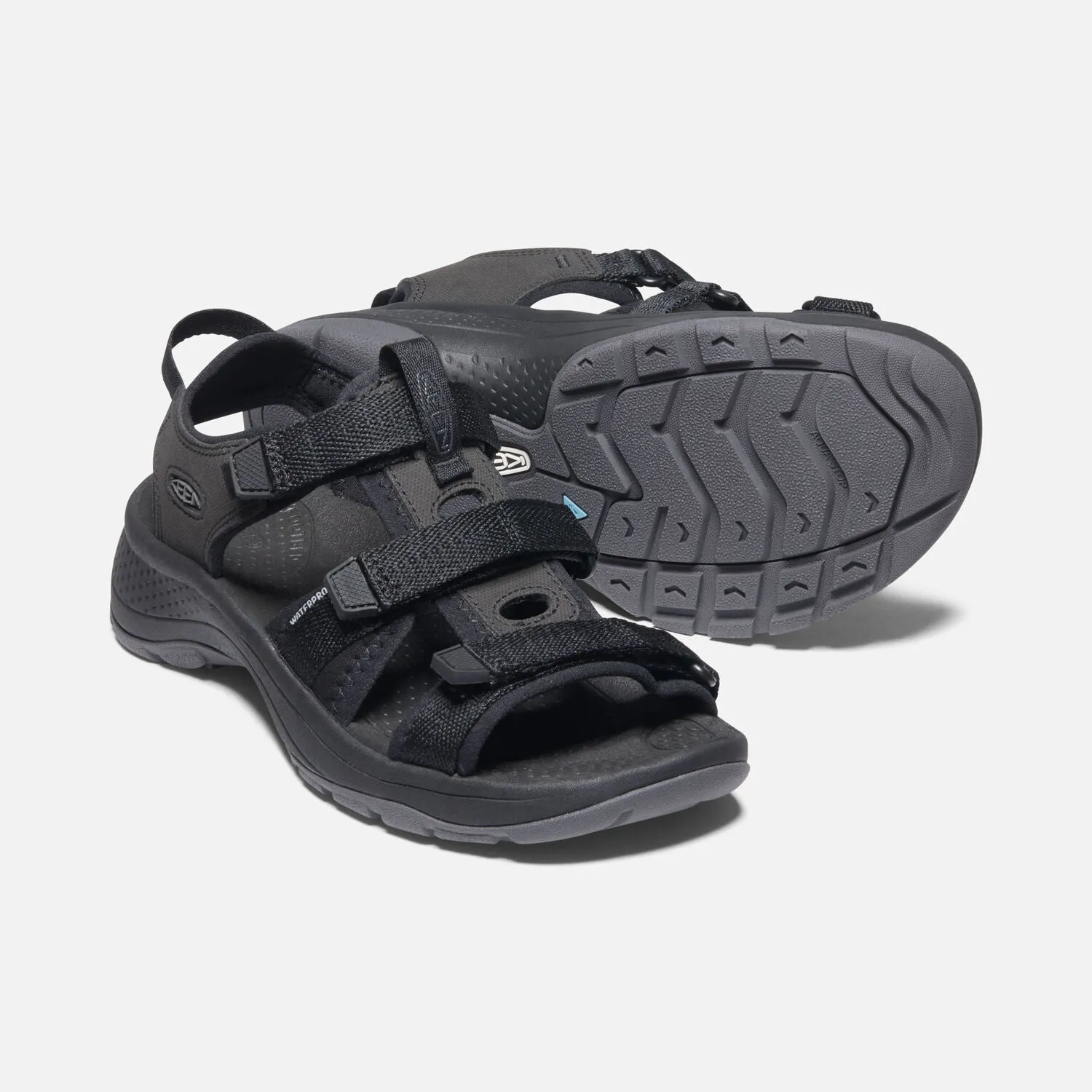 WOMEN'S ASTORIA WEST OPEN-TOE - BLACK/BLACK