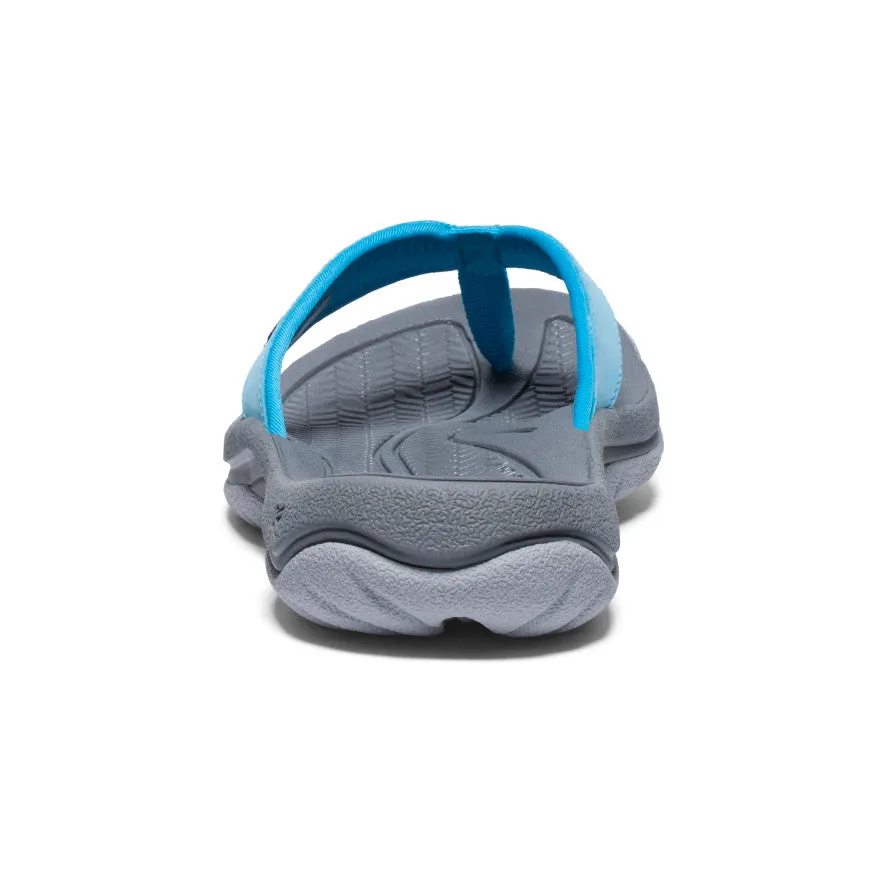 Women's Kona Leather Flip-Flop  |  Blue Atoll/Blue Danube